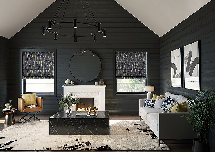 Willow Field, Onyx - Twist&Fit Roman Blind - Image 8